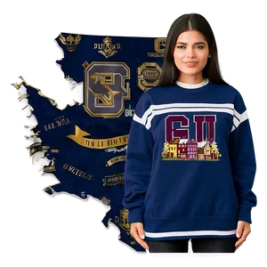 College Sweatshirt Art Png 06132024 PNG image