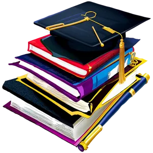 College Textbook Stack PNG 05242024 PNG