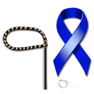 Colon Cancer Ribbon Frame PNG Qcc