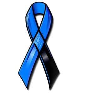 Colon Cancer Ribbon On Black Background PNG 93 PNG