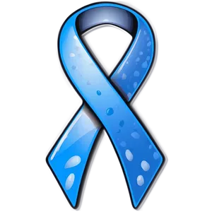 Colon Cancer Ribbon On Black Background PNG Wvk70 PNG