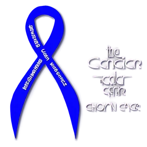 Colon Cancer Ribbon With Quotes PNG Hrf