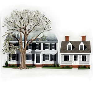 Colonial Connecticut Homes Png 50 PNG image