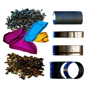 Color Sorted Metal Scraps PNG 06292024