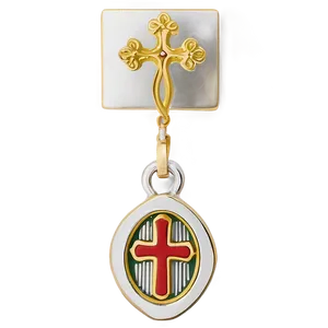 Colored Catholic Cross Aspect PNG 16