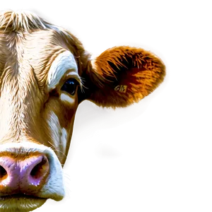 Colored Cow Face Png 19 PNG image