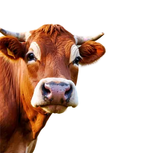 Colored Cow Face PNG Svs34 PNG