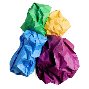 Colored Crumpled Paper PNG Ocy