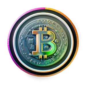 Colored Edge Crypto Coin PNG Jbw88