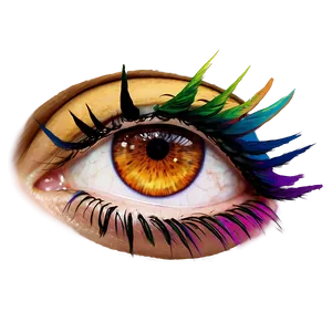 Colored Eyelashes Png Mja71 PNG image