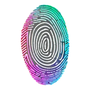 Colored Fingerprint Art Png 05242024 PNG image