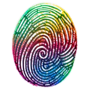 Colored Fingerprint Art Png 87 PNG image