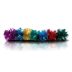 Colored Foil Tinsel PNG 06252024