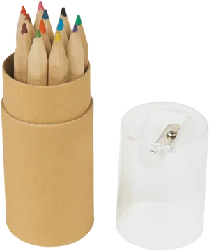 Colored Pencilsand Sharpener PNG image