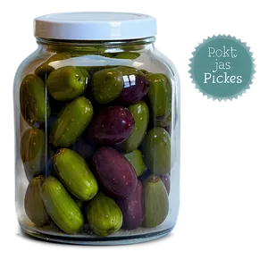 Colored Pickle Jar PNG Xgn PNG