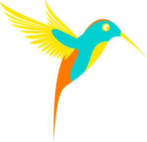 Colorful Abstract Bird Illustration