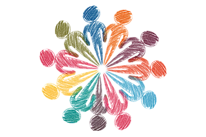 Colorful Abstract Circle Pattern