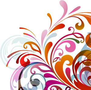 Colorful_ Abstract_ Floral_ Design PNG image