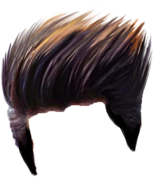 Colorful_ Abstract_ Hairstyle PNG image