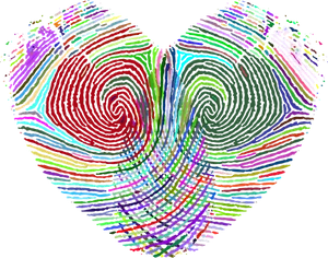 Colorful Abstract Heart Artwork
