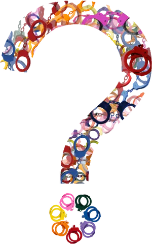 Colorful Abstract Question Mark PNG image