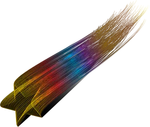 Colorful Abstract Shooting Star PNG image