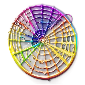 Colorful Abstract Spider Web