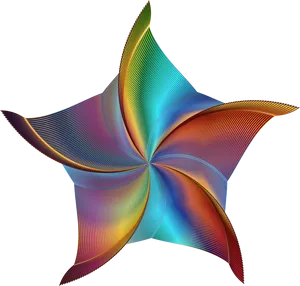 Colorful Abstract Starfish Clipart PNG image