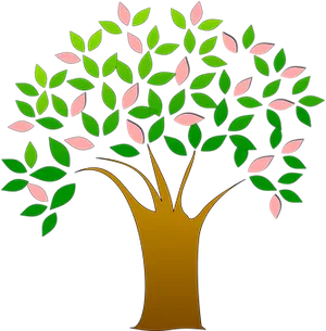 Colorful Abstract Tree Vector