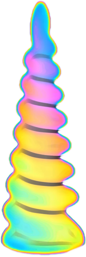 Colorful Abstract Unicorn Horn PNG image