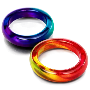 Colorful Acrylic Rings PNG Sfb25 PNG