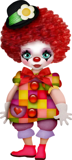 Colorful Animated Clown