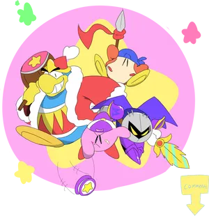Colorful_ Animated_ King_ Characters PNG image