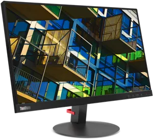 Colorful Architecture Display Monitor PNG image