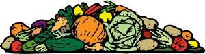 Colorful Assorted Vegetables Illustration
