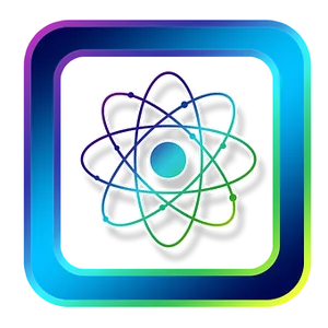 Colorful Atom Icon