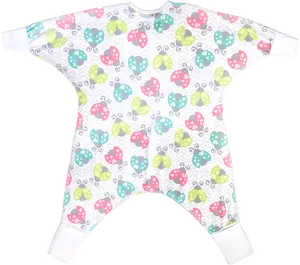 Colorful Baby Onesiewith Butterfly Pattern