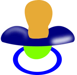 Colorful Baby Pacifier Illustration