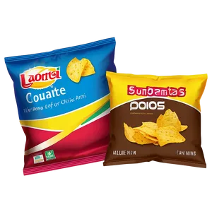 Colorful Bag Of Chips PNG Xlc