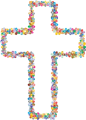 Colorful Balloon Flower Outline