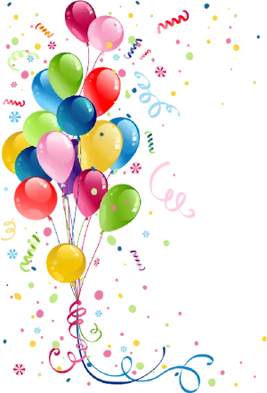 Colorful Balloons Celebration Background