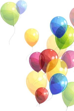 Colorful Balloons Festive Background