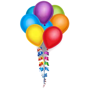 Colorful Balloons PNG Mxk63