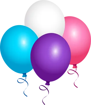 Colorful Balloons Transparent Background PNG image