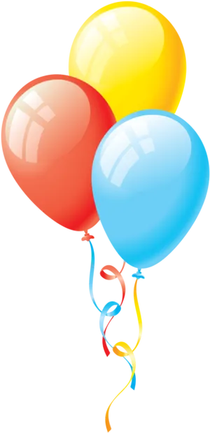 Colorful Balloons Transparent Background PNG image