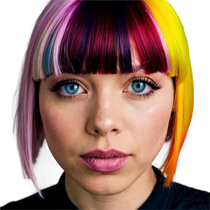 Colorful Bangs Trends Png 94 PNG image