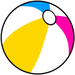 Colorful Beach Ball Icon