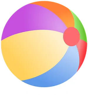 Colorful Beach Ball Icon PNG image