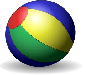 Colorful Beach Ball Illustration PNG image