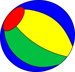 Colorful Beach Ball Illustration PNG image